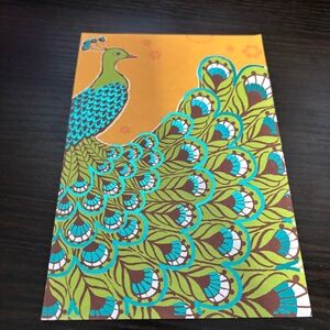 BLANK PEACOCK GREETING CARD